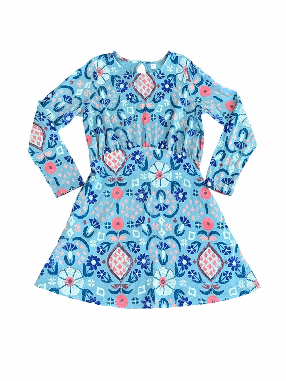 Tea Collection (10y) Floral Long-Sleeve Dress